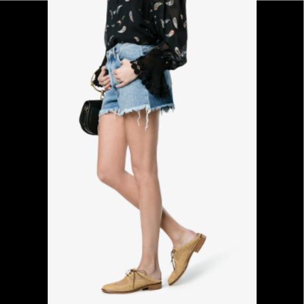 Jaly Raffia Lace Up Mule by Robert Clergerie Paris - Picture 3 of 15